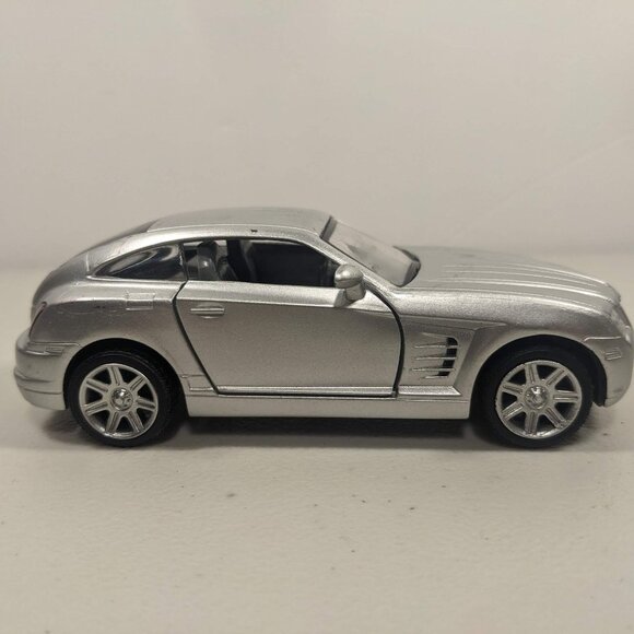 Chrysler Crossfire 1/32 Diecast model car 1:32 silver grey toy - Picture 8 of 9